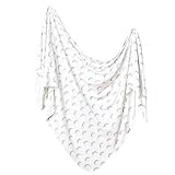 Large Premium Knit Baby Swaddle Receiving Blanket Rainbows Daydream by Copper Pearl [並行輸入品]