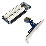 P Prettyia PCI-E Express X1 デュアル PCI ライザー エクステンダ カード アダプタ USB 3.0ケーブル付き