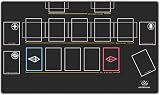 Paramint Basic, One-Player (Stitched) - Yugioh Playmat - Compatible for Yu-Gi-Oh, TCG - Master Rule Duel Field Zones, Large 1-Player Card Game Mat - Original Play Mat Art Designs & Accessories