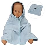Mum2Mum (マムトゥーマム) フード付きタオル ベビーブルー ブランケット おくるみ [並行輸入品]