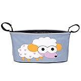 LINSAM ベビーカーバッグ ベビーカー ドリンク ホルダー ネット バッグ 多機能小物入れ 収納 ベビーカー ベビーカー用バッグ 保温防滴 マザーズバッグ ストローラー ベビーカー用 収納バスケッ