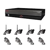 Revo CCTV Wired & Wireless Security Camera System - 16 Channel DVR 2TB Hard Drive Set of 8 Cameras -