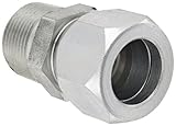 Eaton Weatherhead Carbon Steel Flareless 7000 Series Ermeto Tube Fitting, Male Connector, 1 NPT Male