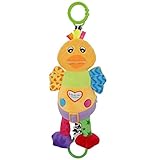 DEHANG ベビーカー用おもちゃ 赤ちゃんのおもちゃ はじめてにぎにぎ ラトル音楽おもちゃ - アヒル
