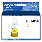 OGOUGUAN Canon用 キャノン用 PFI-050 顔料 70ML PFI-050Y （1パック イエロー） 互換インクボトル 対応機種：Canon ImagePrograf TC-20 TC-20M
