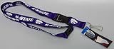 新しい。Kansas State Wildcats NCAA取り外し可能キーチェーンIDホルダーランヤード