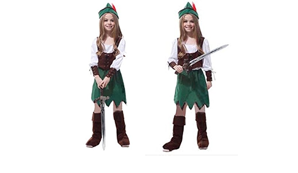 Amazon Co Jp ニューライフスカイ ハロウィン クリスマス コスプレ 子供用 コスプレ衣装 パーティー 変装インディアン野人服女 ハロウィン可愛い赤ずきん服装 女ゾロ服 ハロウィン Erws1692 L 110 1cm ホビー 通販