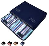 suono 11インチ iPad Air ケース ・Lサイズ「FILO」(ネイビー・アズーリ) ハンドメイド 日本製