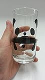ツイン ガラスコップ 245ml パンダ柄 転がり 2個入り D JKC041
