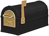 Salsbury Industries 4855E-BLG Eagle Rural Mailbox, Black/Gold Eagle [並行輸入品]