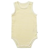 CELEC(セレク) ベビー ノースリーブ 肌着 日本製 ロンパース 80cm クリーム ボディミニ フライス ボーダー【105035】