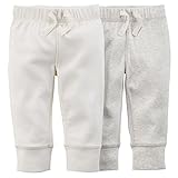 カーターズ Carter's 綿パンツ 綿100% 2枚組 Essential 2-Pack Pants NB (50-55cm) [並行輸入品]