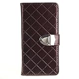 Huawei P9 ケース UNEXTATI 手帳型ケース 液晶保護 カバー カード収納 スタンド機能 付き Huawei P9 用 高品質 PUレザー ケース Case Cover (P8 ブラウン