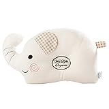絶壁防止のためのオーガニックコットン赤ちゃん用ドーナツ枕、赤ちゃんの頭の形を守ります 象の赤ちゃん [並行輸入品]