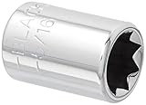 Blackhawk By Proto GW-1210 8 Point Deep Socket with 5/16-Inch Drive, 1/4-Inch by Blackhawk By Proto 
