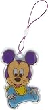 フルカラー 反射 リフレクター　キャラクター ベイビー ストラップ キーホルダー （ミッキー）