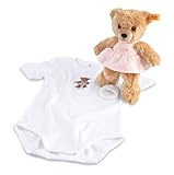 Steiff 20cm Gift Set Includes Sleep Well Musical Bear Body Half Sleeves (Pink) by Steiff