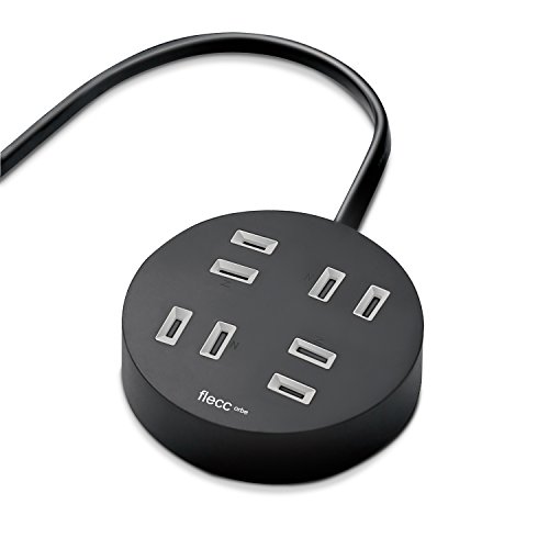 エレコム 電源タップ ホコリシャッター付 耐熱素材使用 flecc orbe 4個口 1.0m ブラック T-NFL02-2410BK