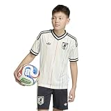 アディダス 半袖 Tシャツ キッズ 2026 サッカー日本代表 アウェイ レプリカ ユニフォーム ユニセックス子供 VX205 オフホワイト/ブラック (JZ9700) 150