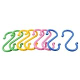 TOOGOO ( R ) S形プラスチックPothooksハンガー8個マルチカラー