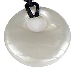 Trulyunique Mom Donut Teething Pendant Necklace - Upper Donut - Mother of Pearl Donut - by TrulyUniq