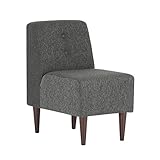 arne ソファ 一人掛け アームレス 日本製 完成品 Lunch 3×2 ファブリック ダークブラウン脚 グレー