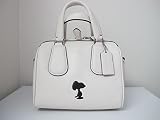 スヌーピー コーチ バッグ ホワイト Limited Edition Coach Snoopy X Peanuts Mini Surrey Satchel Handbag [並行輸入品]