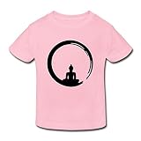 星 ２～６歳子供 半袖 男女兼用 仏様 仏教 寺 お坊さん オリジナル ティー Tシャツ Pink 5-6 Toddler