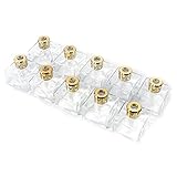 ルームフレグランス リードディフューザー用 スクエアガラス瓶 150cc ゴールドキャップ１０本セット