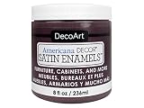 DecoArt decadsa-36.15 DecorサテンEnamels Aubergin Americana DecorサテンEnamels 8オンスAubergin