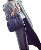 （Galette des Rois） c07Fgr レディース コート ロング ブラック フード カジュアル カーディガン コーディガン 薄手 c07Fgr (フリーサイズ, グレー)
