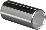 Martin SD634 Alloy Steel 1-1/16 Type II Opening 1/2 Square Drive Socket, 6 Points Deep, 3-1/8 Overal
