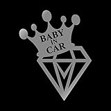 Diamond Baby in Car カッティングステッカー シルバー 銀