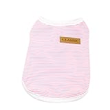 2018ペット洋服　歌を愛する　超かわいいペットセーター　中小型犬　ペットの猫のコート　 厚手 コットンストライプ　ふわふわ 　柔らかい　かわいい　暖かい 防寒 　お気に入りファッション　6サイズ (