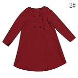 トトハウス(TOTO HOUSE) 子供服 ガールズ 長袖 秋冬 マント ベビーマント (S, ワインレット)