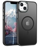 Telaso iphone 14 ケース iphone 13 ケース Mag safe対応 耐衝撃 手触りが良い レンズ保護 軽量 マグセーフ対応 マグネットワイヤレス充電対応 滑り止め 擦り傷防止 落下防止 iPhone13/14用 カバー 防滑 6.1インチ ブラック