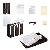 ファルスカ　コンパクトベッドFit (8点セット, ブラウン)