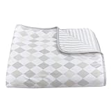 Olli Ella Baby Play Blanket/ Reversible Quilt (Grey)