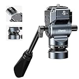 Ulanzi ビデオ雲台 F38クイックシュー付き フルード雲台 パノラマ撮影雲台 自由ボール雲台 耐荷重3キロ 360°回転可能 1/4ネジと3/8"ネジ付き 三脚雲台互換 一体型ボウルヘッド アルミ合金製 一眼レフカメラ/ビデオカメラ/カメラ三脚/一脚/スマホ/ビデオカメラ撮影など対応