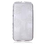 UNEXTATI Moto G3 用 ケース 耐衝撃 高品質 TPU ハード カバー 超薄型ケース 全面保護 脱着簡単 クリア 透明 Moto G3カバー Cover (ホワイト, P10)