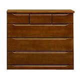 大川家具 SUN ローチェスト ベスト(幅100cm) DBR色