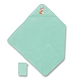 Baby Boum Bath Cape (90 x 90 cm, Crazy Jade) by Baby Boum