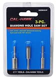 3個入りダイヤモンドダスト穴Sawセット1 / 4 " + 5 / 16 " + 3 / 8 "
