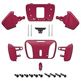 ps5コントローラー全モデルに対応用eXtremeRate RISE4リマップキットの交換K1 K2 K3 K4背面ボタンハウジングシェル‐コントローラー＆RISE4リマップボードは含まれていません【コズミックレッド】