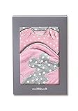 Baby Boum Youmi Candy Baby Gift Box Containing Babygro and Hooded Bath Towel (Candy Pink) by Baby Bo