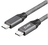 Type C to Type C USB 3.2 ケーブル 1.5M 【20Gbps転送 100w急速充電 4K@60Hz映像出力 PD3.0/QC3.0対応 】 ケーブル MacBook/MacBook Pro/iPad Pro等Usb-C機種対 超高耐久【編組ナイロン 】