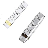 テープメジャー 測定工具 メジャー 両面(センチメートル・インチ表示）300cm /120inch+150cm /60inch 巻尺【2 Pack】
