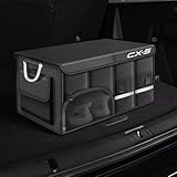 CX-5 専用 車 トランクボックス 車用収納ボックス 1足靴収納 新型 CX 5 カスタム 車用 内装パーツ トランクオーガナイザー 大容量 折りたたみ可能 蓋付き 防水防汚 カー用品 アクセサリー（大）