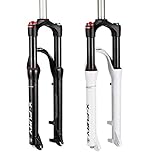 XOSSマウンテンバイクアルミエアサスペンションフォーク、交換自転車エアショックアルミ合金フォ...