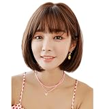 烏兎の矢先 ウィッグ ボブ カール かつら ショート 特別のバレンタイン 外れない魅力 ファッショングッズ 小顔 黒髪 金髪 フルウィッグ セミロング 原宿風 韓国風 医療用 レディース ロリータ 女装 コスプレ パーマ ショートヘア 耐熱